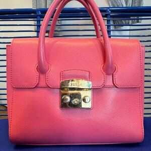 Furla Metropolis Satchel Bubblegum pink like new